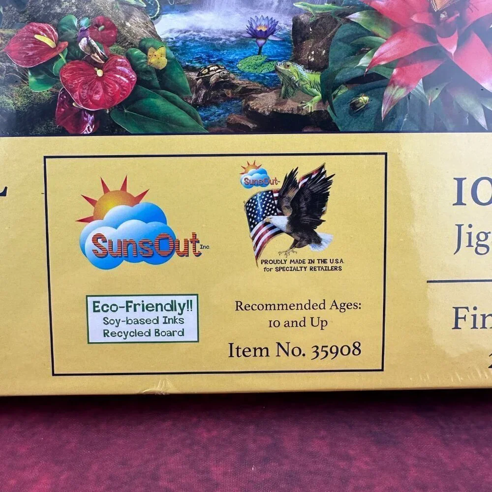 SUNSOUT TROPICAL HOLIDAY 1000 PIECE JIGSAW PUZZLE BY LORI SCHORY, 20